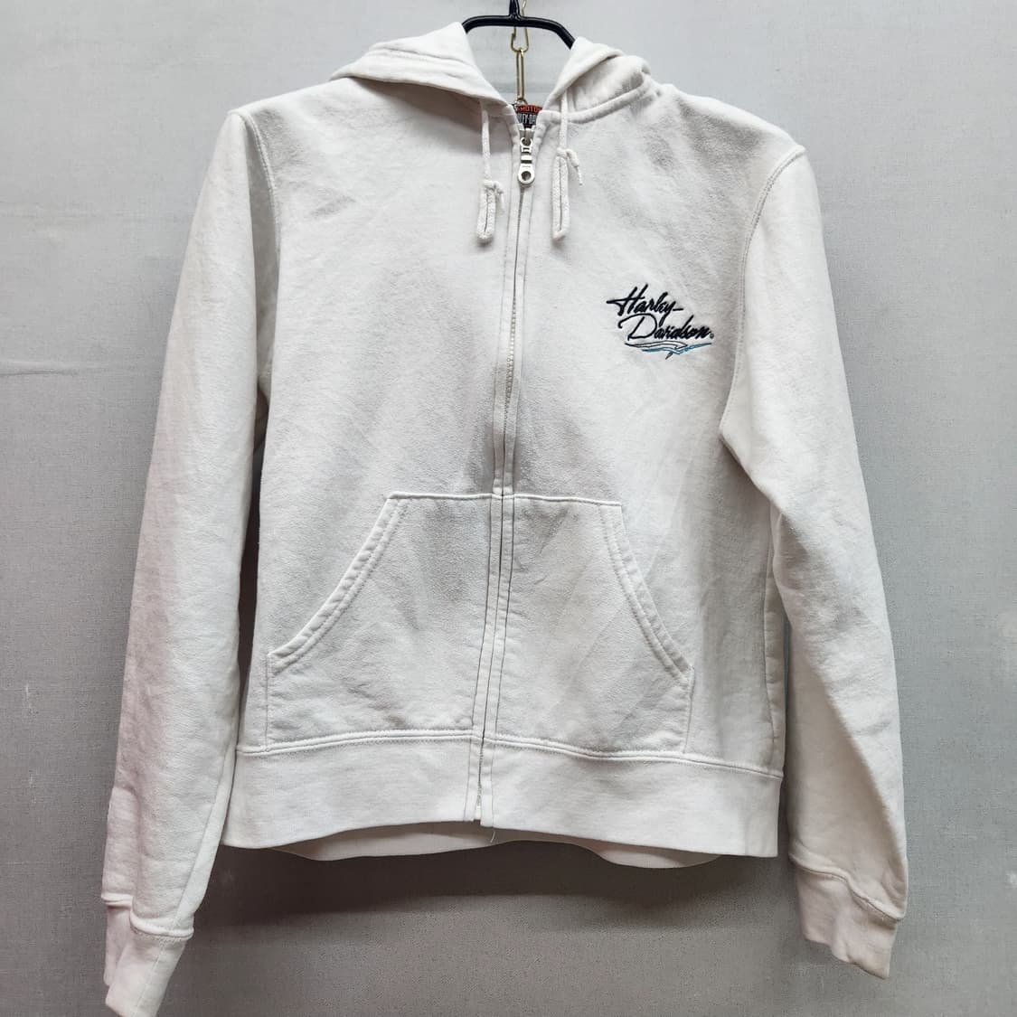 할리데이비슨 자수로고 빈티지 후드집업 M 상품이미지1