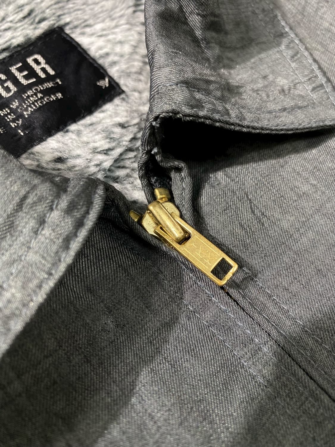 [L] MUGGER 퍼 라이닝 빈티지 봄버자켓 상품이미지5