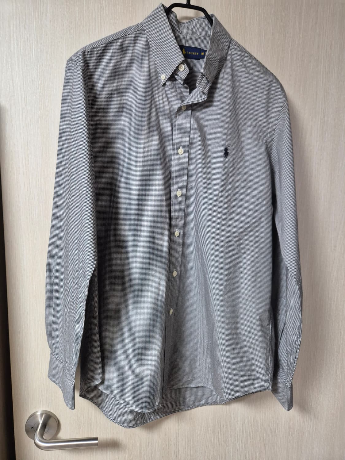 (정품) 폴로 랄프로렌  깅엄 체크 셔츠 긴팔 남방 M 상품이미지1