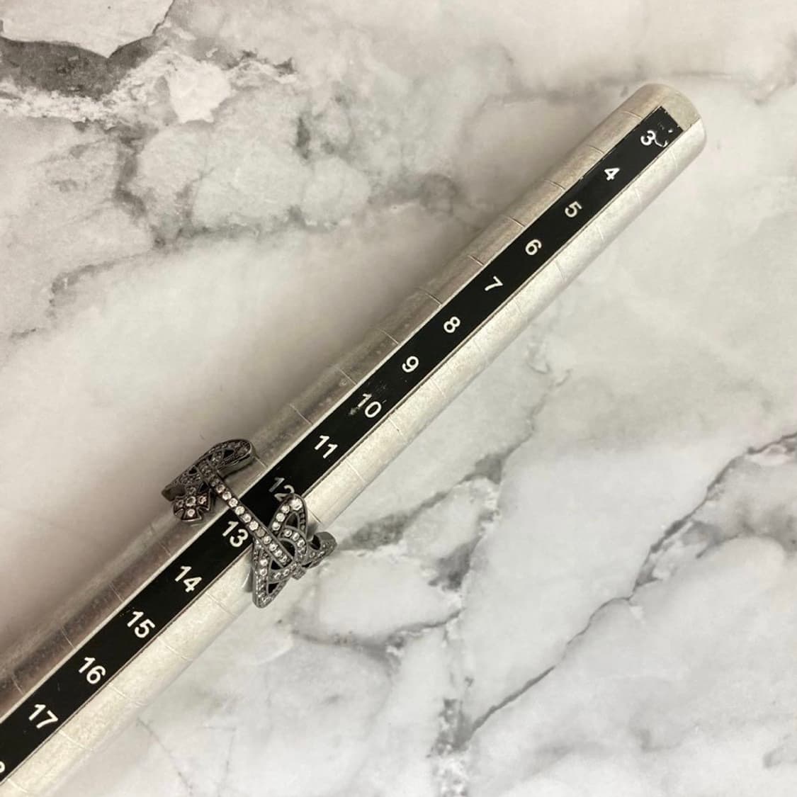 비비안웨스트우드 아카이브 orb 큐빅링 반지(새상품) 상품이미지4