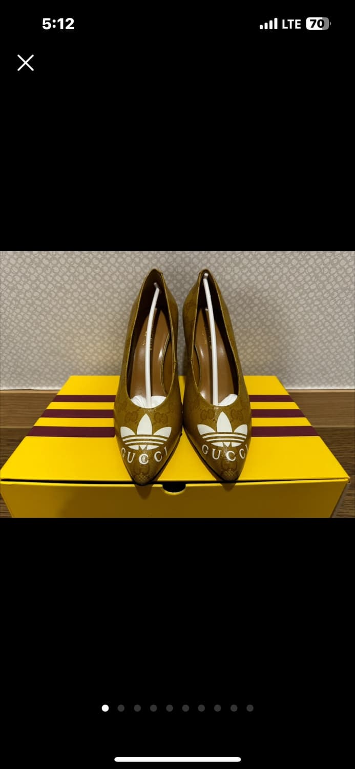 Gucci 구찌x아디다스 콜라보 펌프스 힐 새상품 상품이미지2