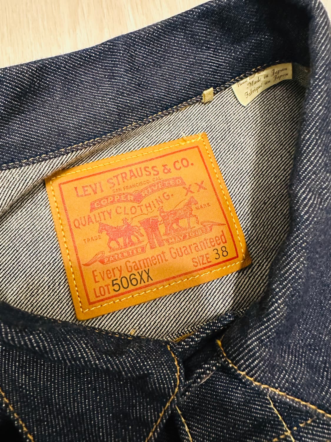 리바이스 LVC데님자켓 38사이즈 상품이미지3