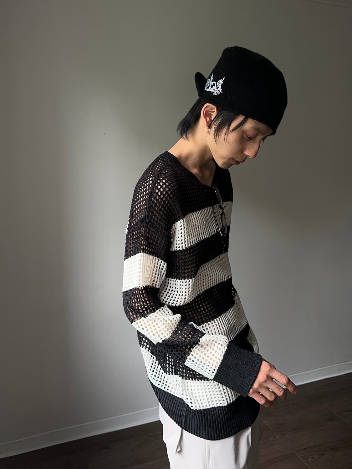 Chip Clip 피쉬네트 스트라이프 니트 상품이미지5