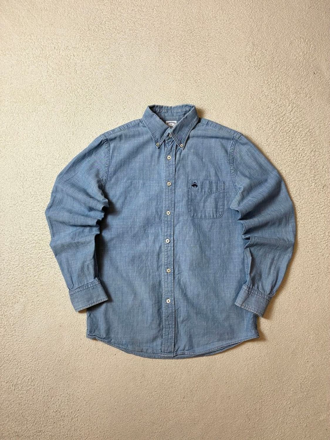 브룩스브라더스 로고 샴브레 데님 셔츠 PN7459 상품이미지1