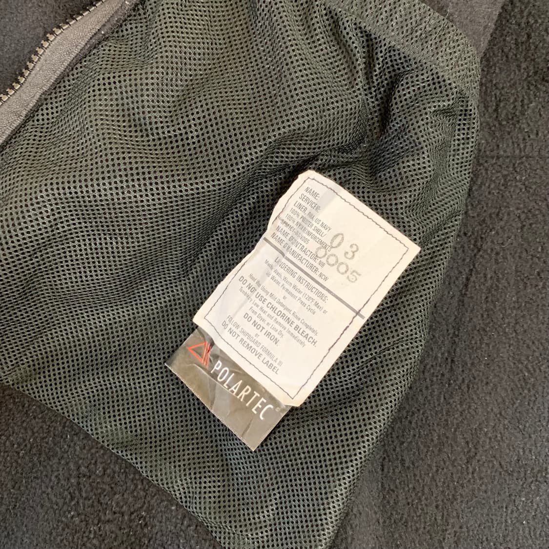 오리지널 미해군 폴라텍 200 플리스 자켓(L/R) 후리스 상품이미지8