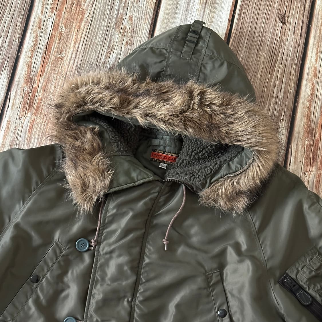 유나이트카 by 버즈릭슨 N3B 자켓 올리브 색상 L사이즈 상품이미지4