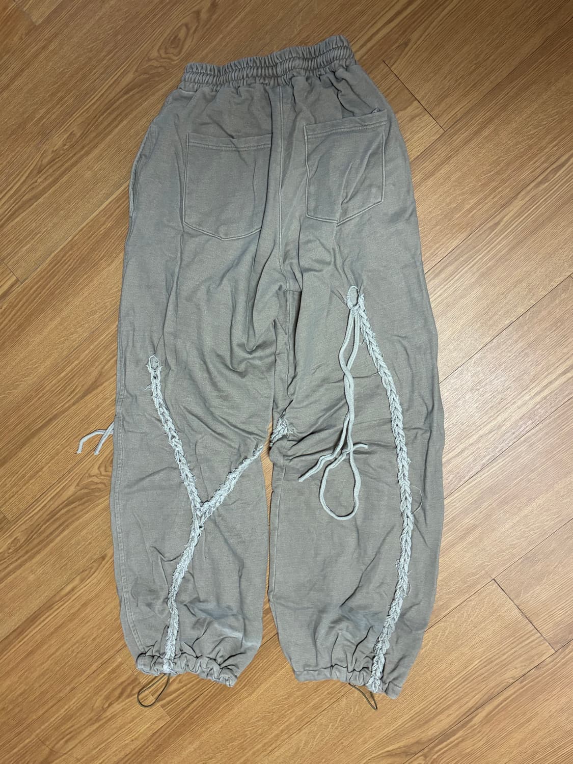 나체 스웻 팬츠 베이지 1사이즈 상품이미지2