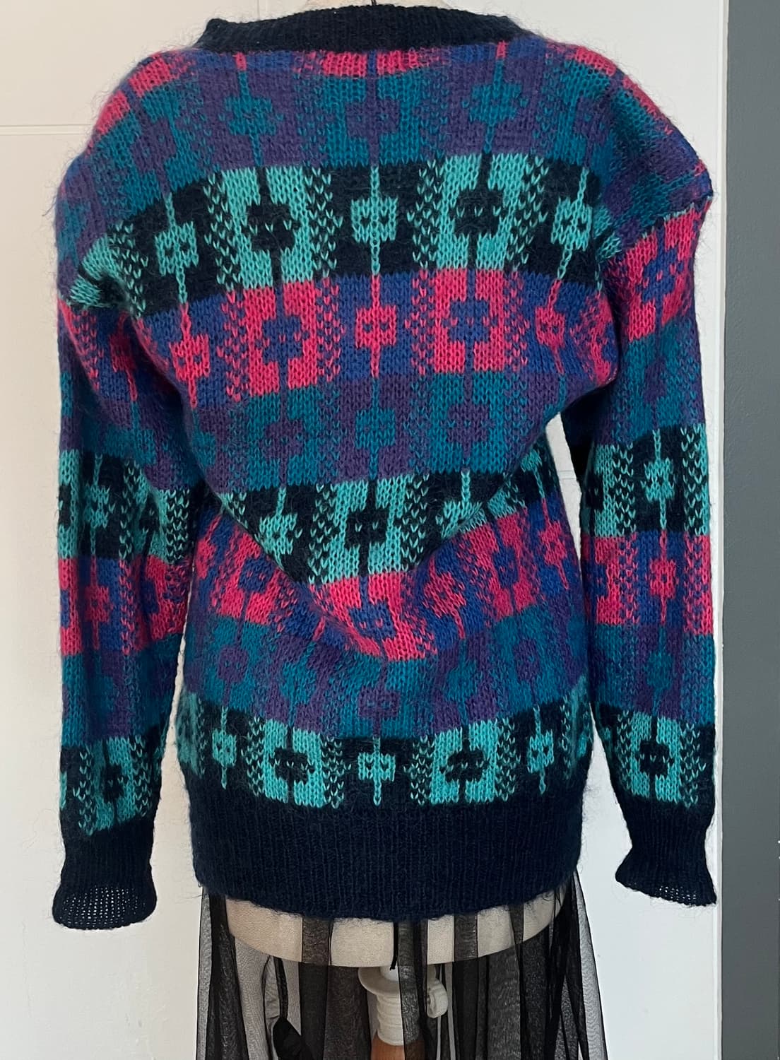 일본 빈티지 패턴 가디건  상품이미지3