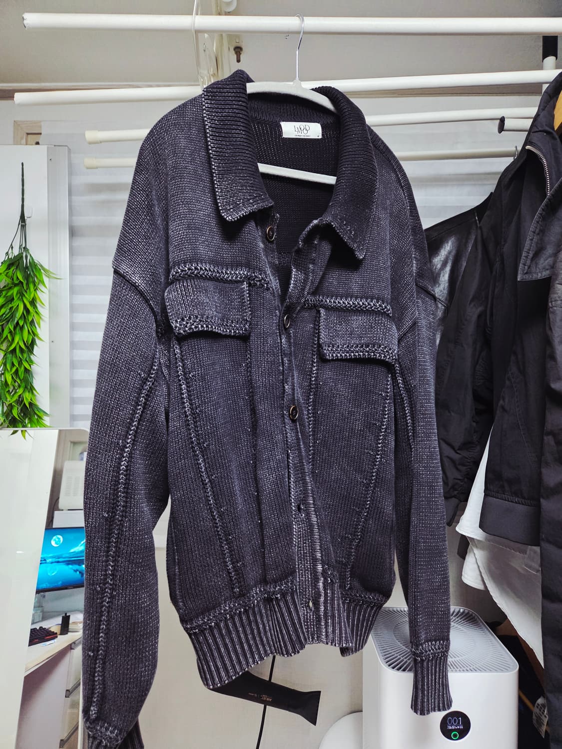 LMood 트러커 스톤 워시드 가디건 자켓 48 상품이미지2