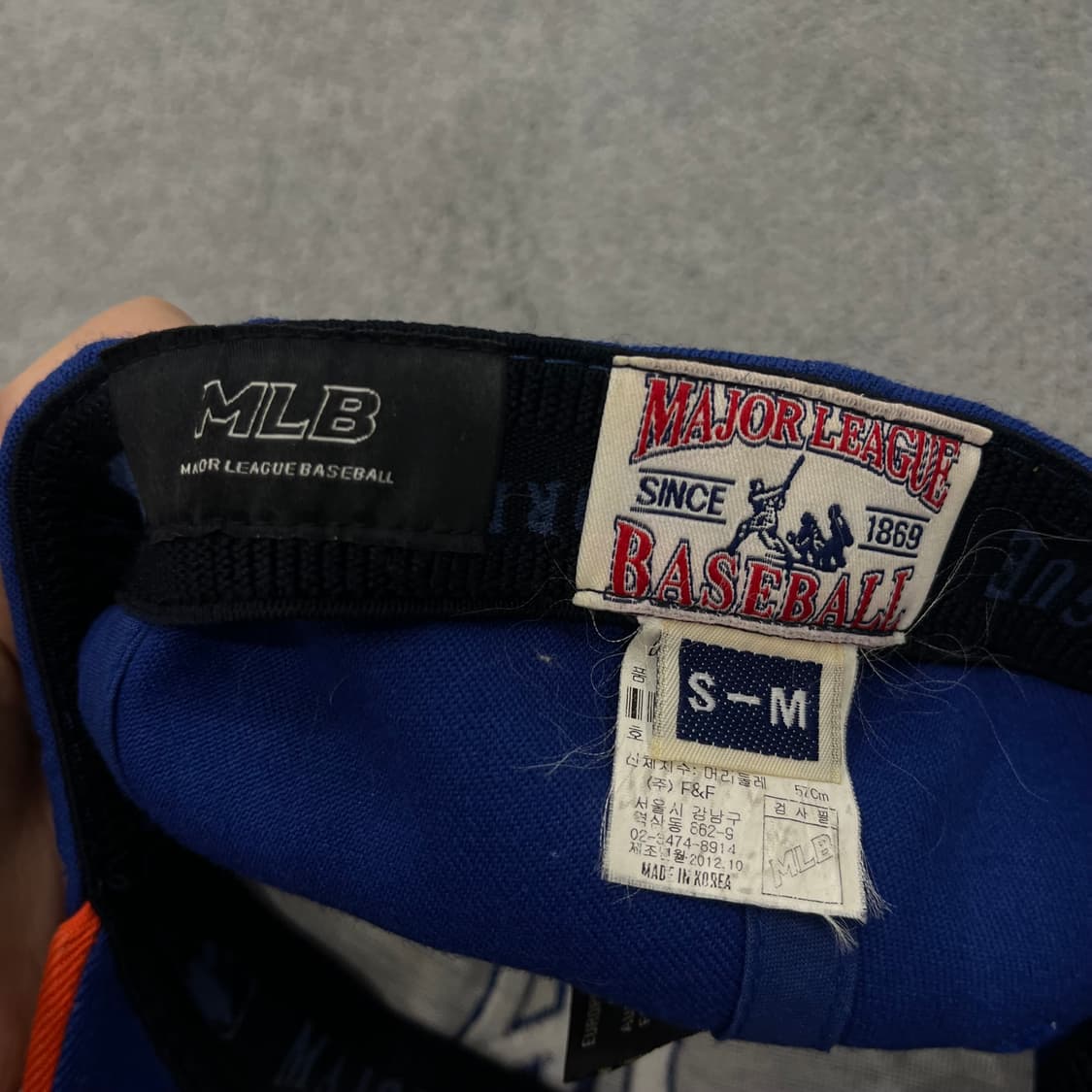 뉴욕 양키스 MLB 볼캡 블루/오렌지 상품이미지5