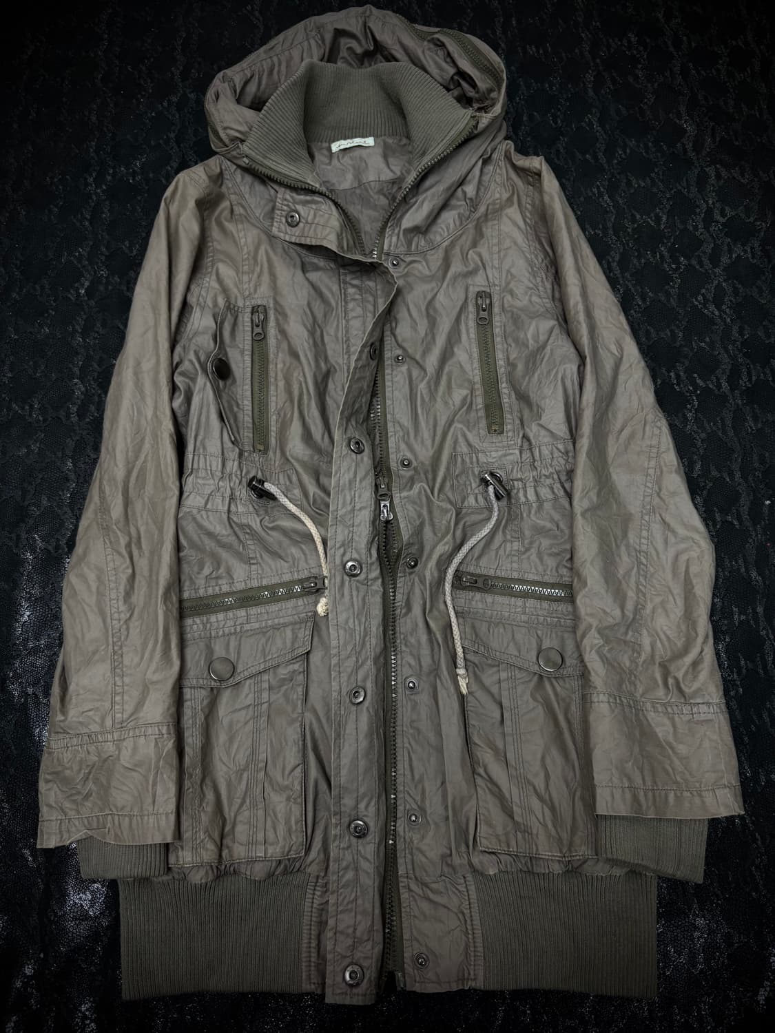 Y2K Multi Pocket 2-way Bono-Hoodie Jacke 상품이미지7