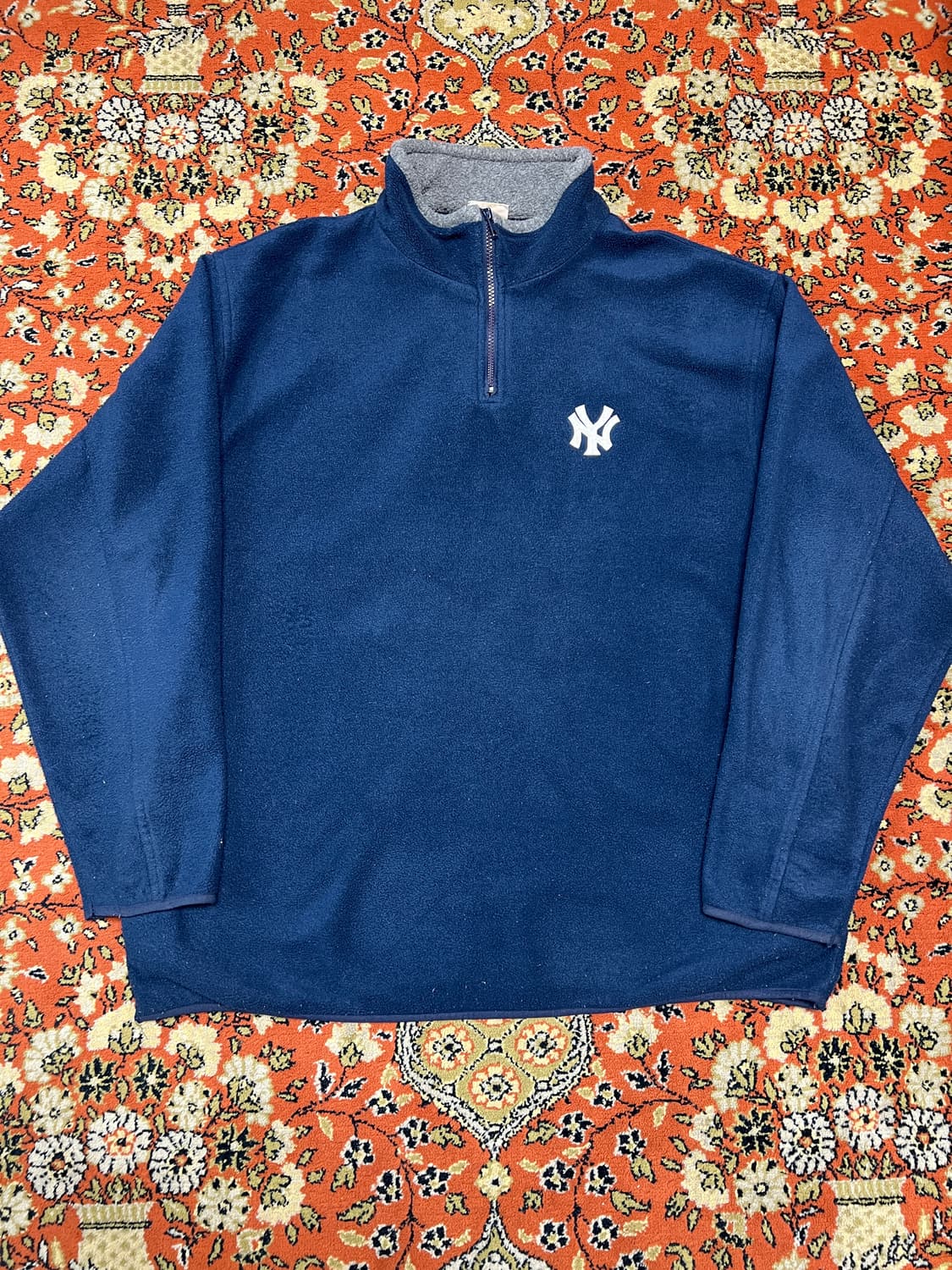 [XL] 마제스틱 NY 양키즈 네이비 아노락 후리스 상품이미지1