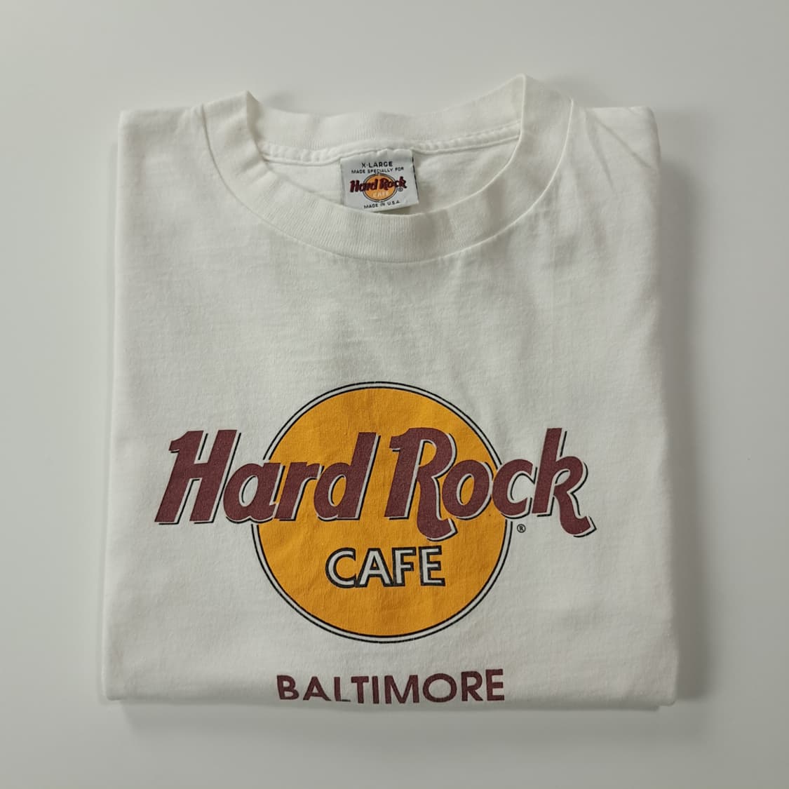 CK369 XL 하드락카페 90s 미국판 볼티모어 반팔 티셔츠 상품이미지6