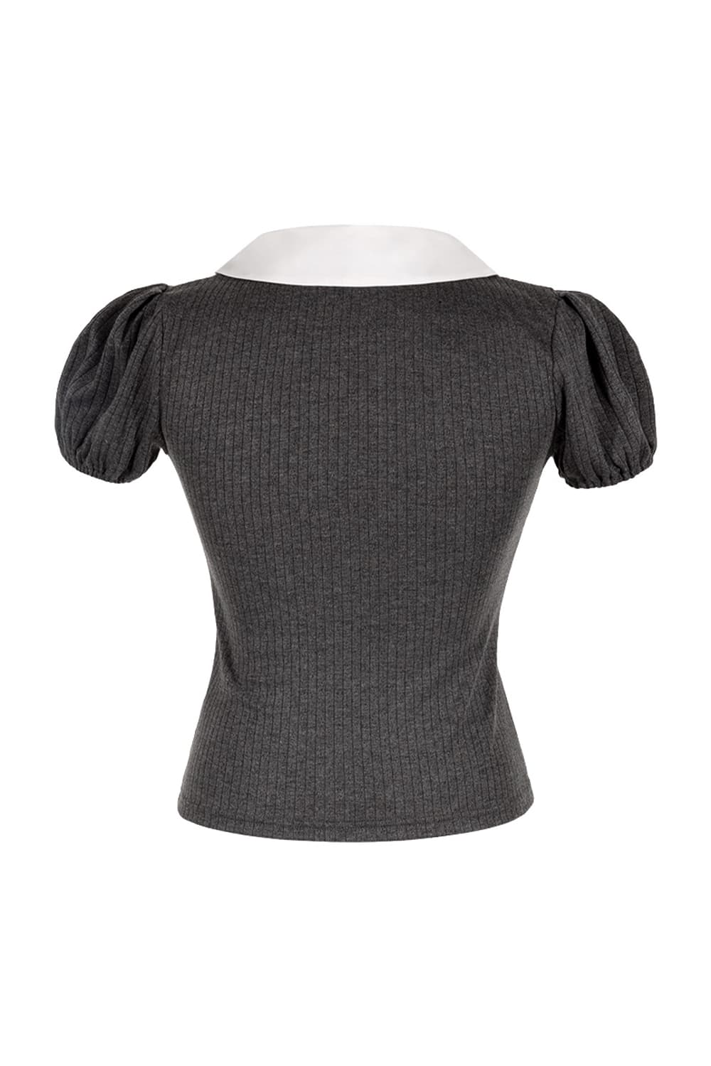 (새상품) 위스페어리 페티트 레이어드 블라우스 (CHARCOAL) 상품이미지3