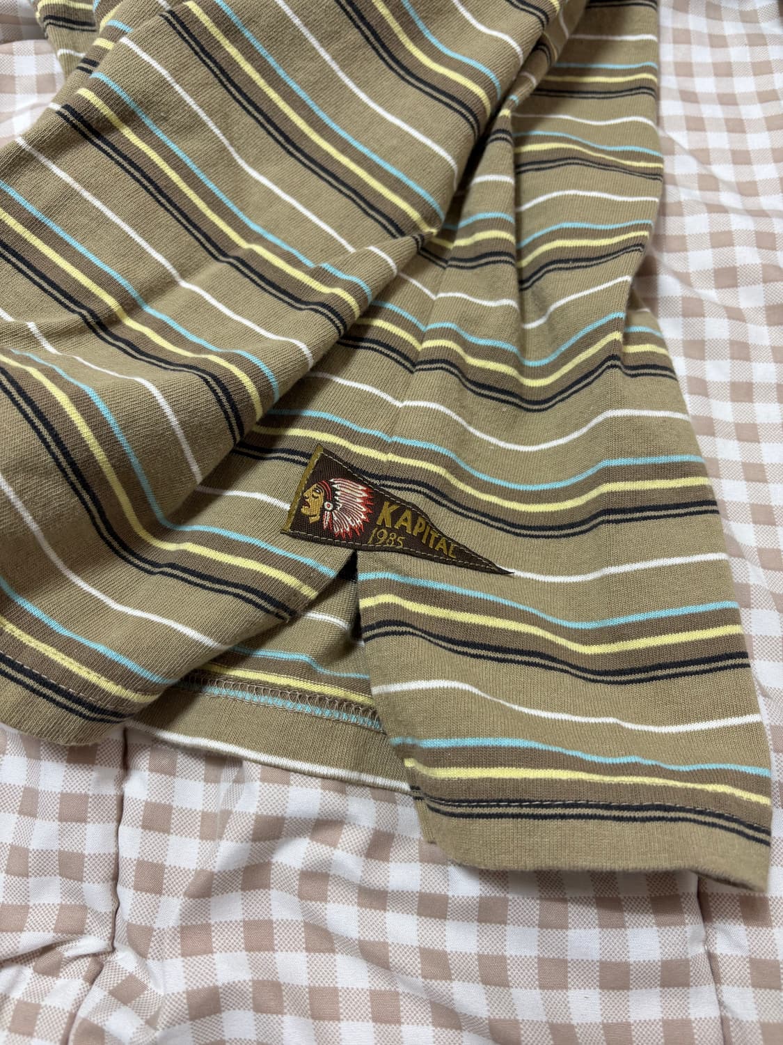 캐피탈 멀티 보더 스트라이프 반팔 티 상품이미지4