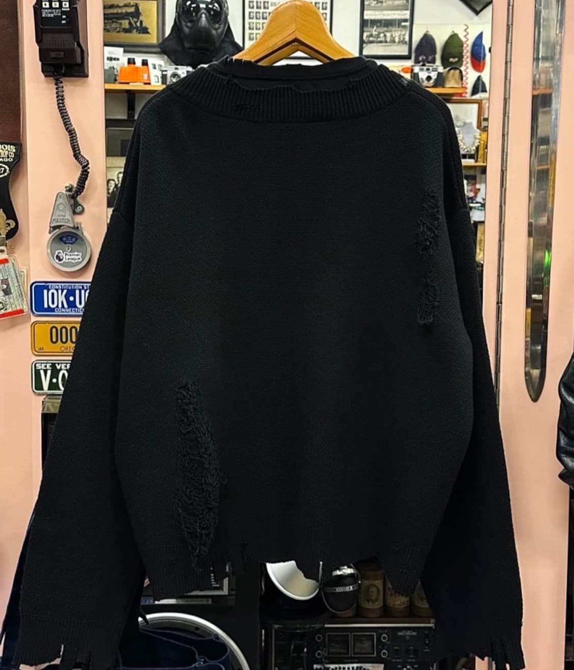 C2H4 디스트레스드 오버핏 니트 상품이미지6