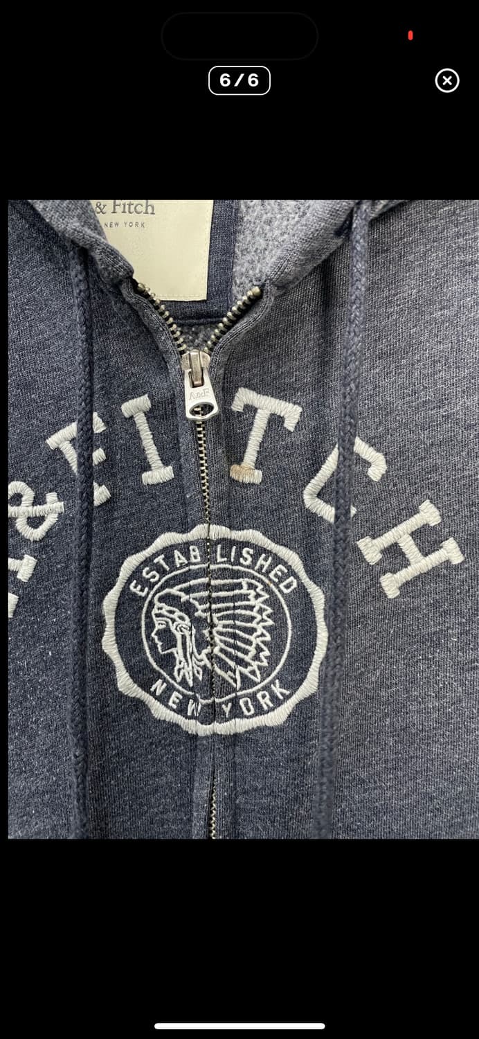 아베크롬비앤피치 네이비 후드집업 A2817 상품이미지6