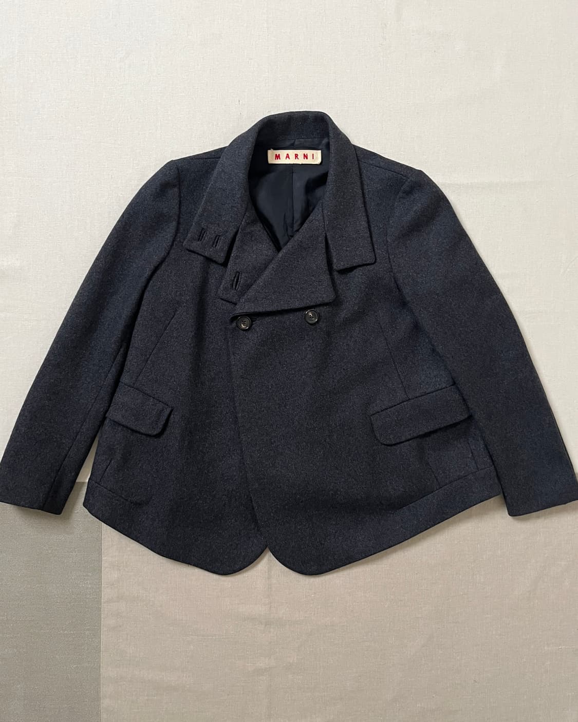 마르니 더블 브레스티드 숏 자켓 marni 울 자켓 상품이미지1