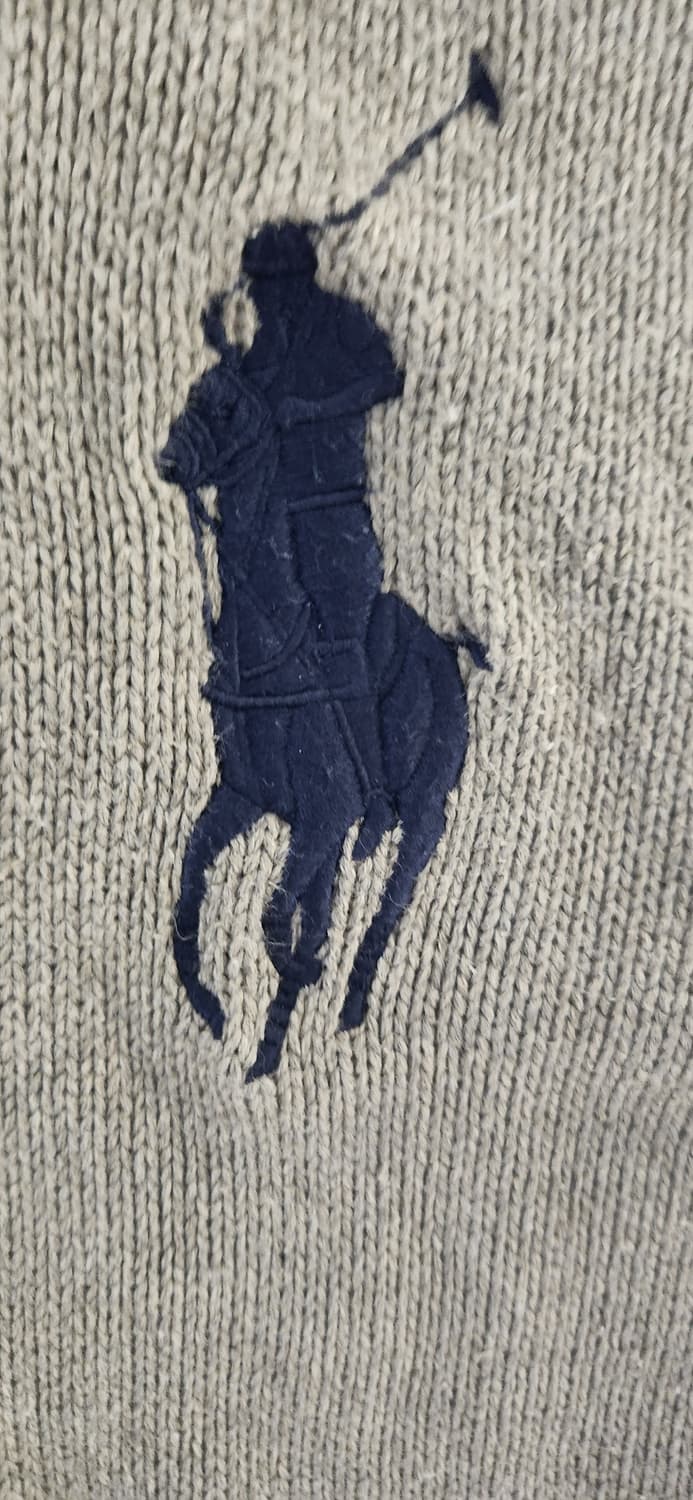 폴로 빅포니 네이비 니트집업 M 상품이미지3