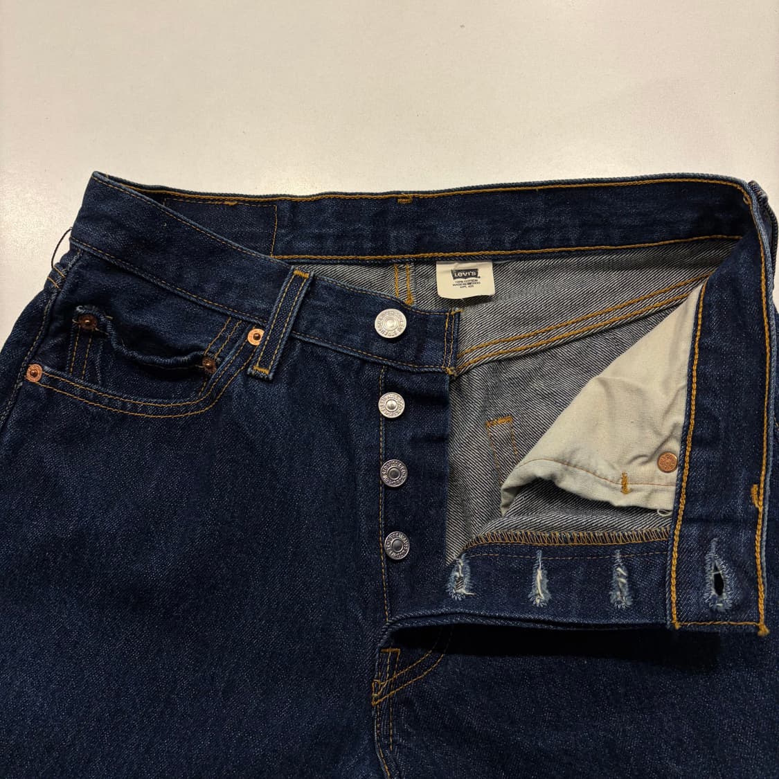[29x32] 리바이스 501 오리지널 데님진 팬츠 청바지 D748 상품이미지7