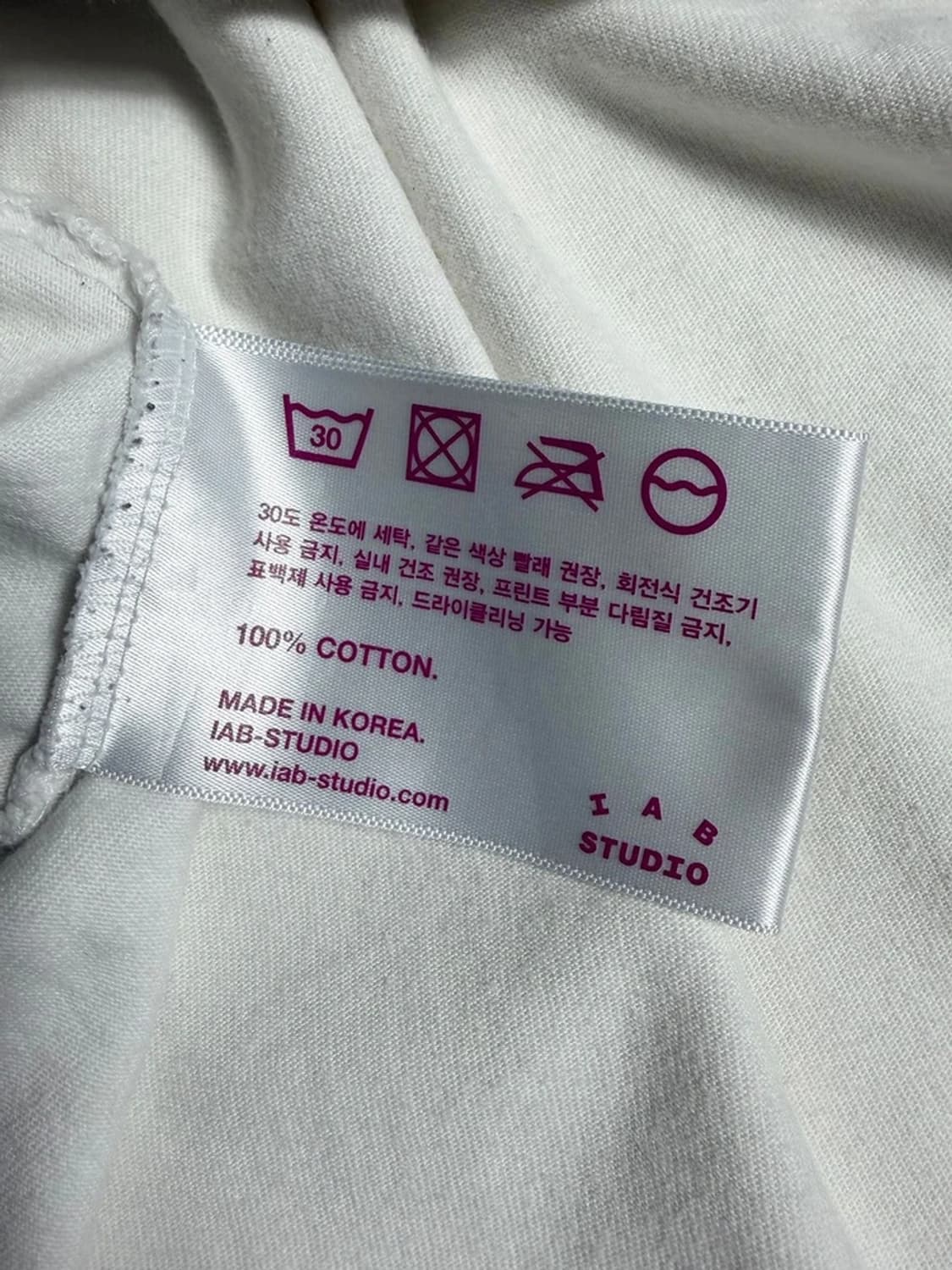 아이앱스튜디오 빅로고 오버핏 반팔 티셔츠 R1546 상품이미지8