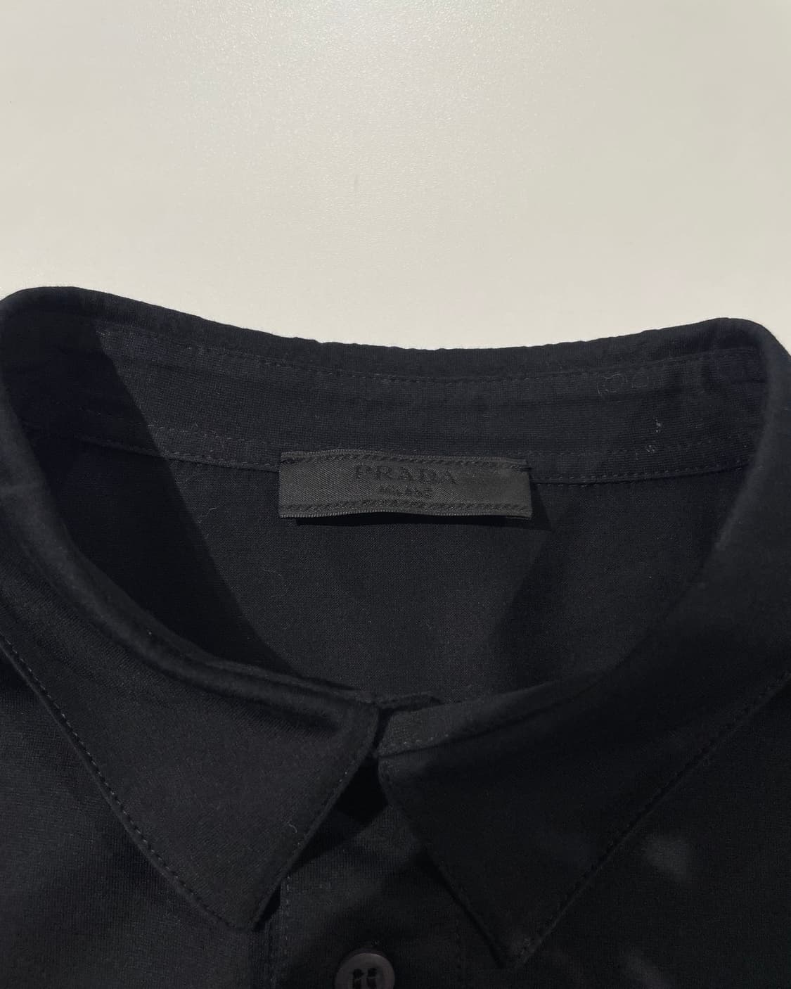 프라다 블랙 싱글 포켓 폴로 티셔츠 상품이미지7