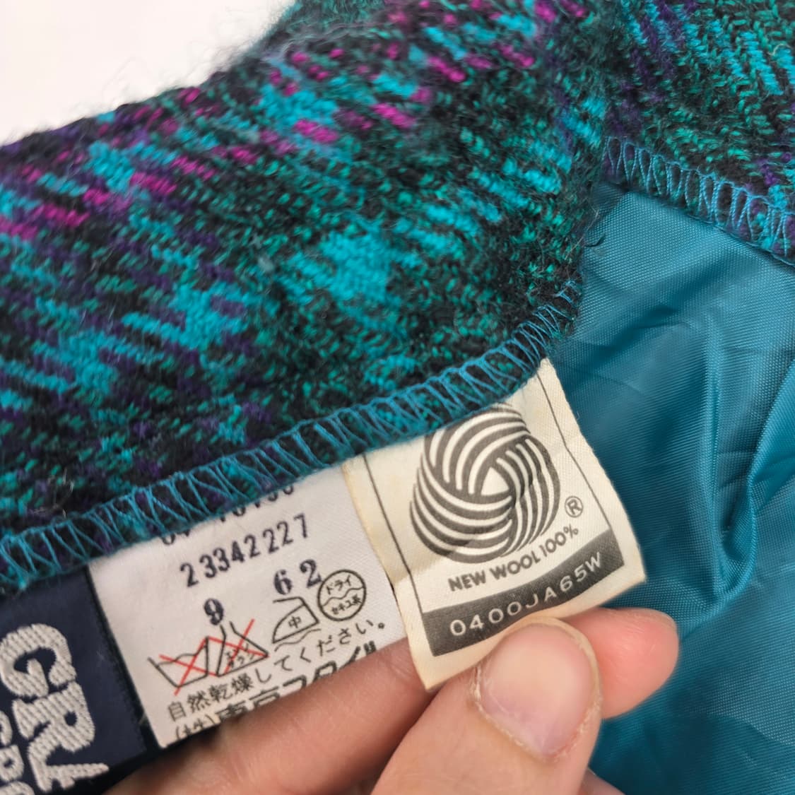 일본 빈티지 체크 울 스커트 26" 상품이미지8