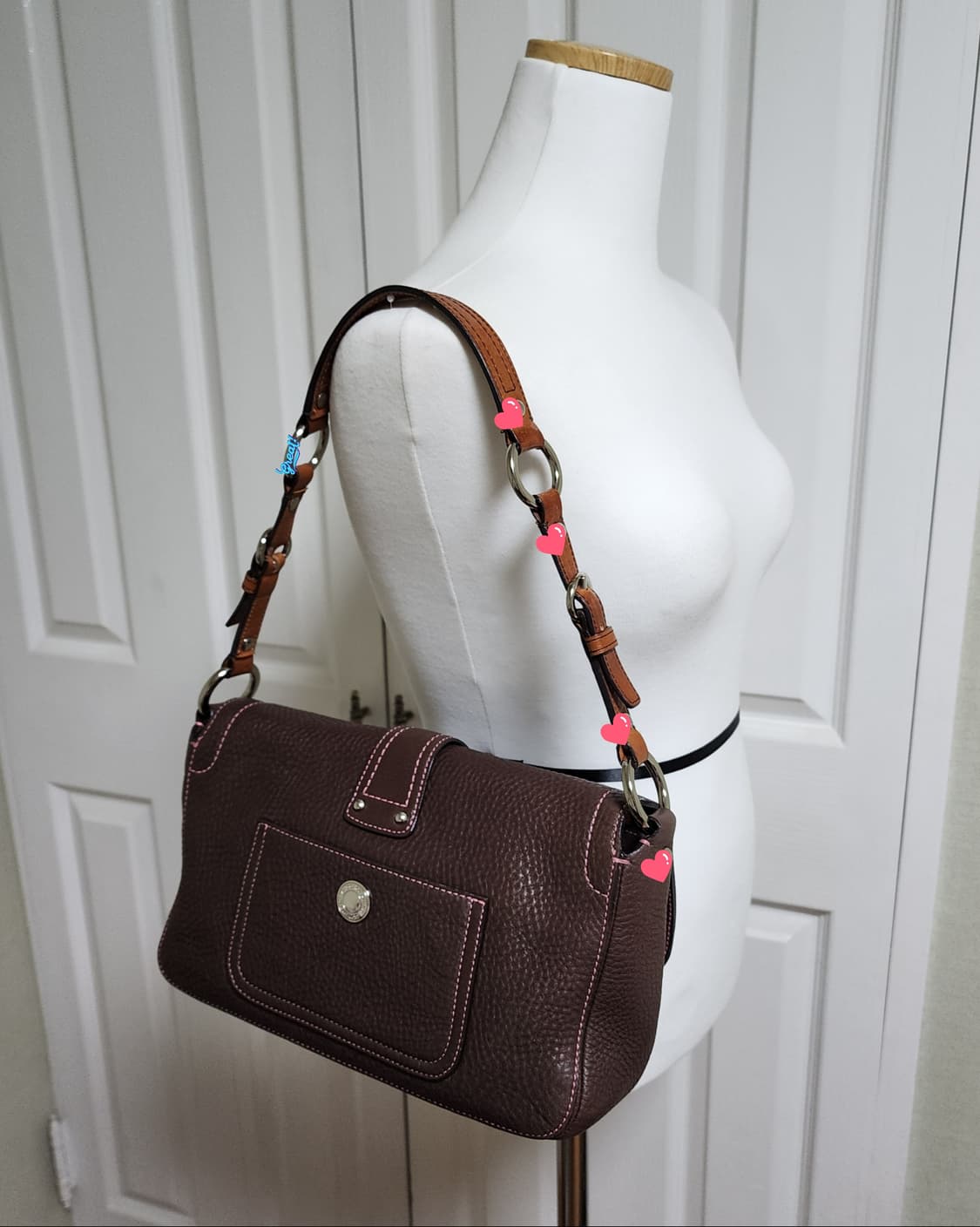 ##희귀템) 코치 레더 숄더백 상품이미지3