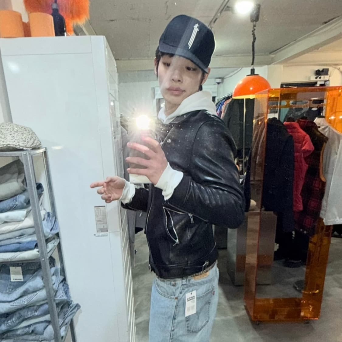 느와르 라르메스 램스킨 레더자켓 상품이미지1