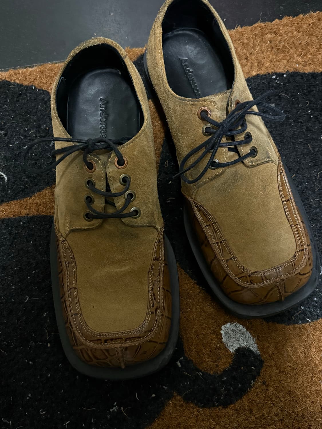 앤더슨벨 데인 스퀘어 토 더비 슈즈 41(260) 상품이미지3