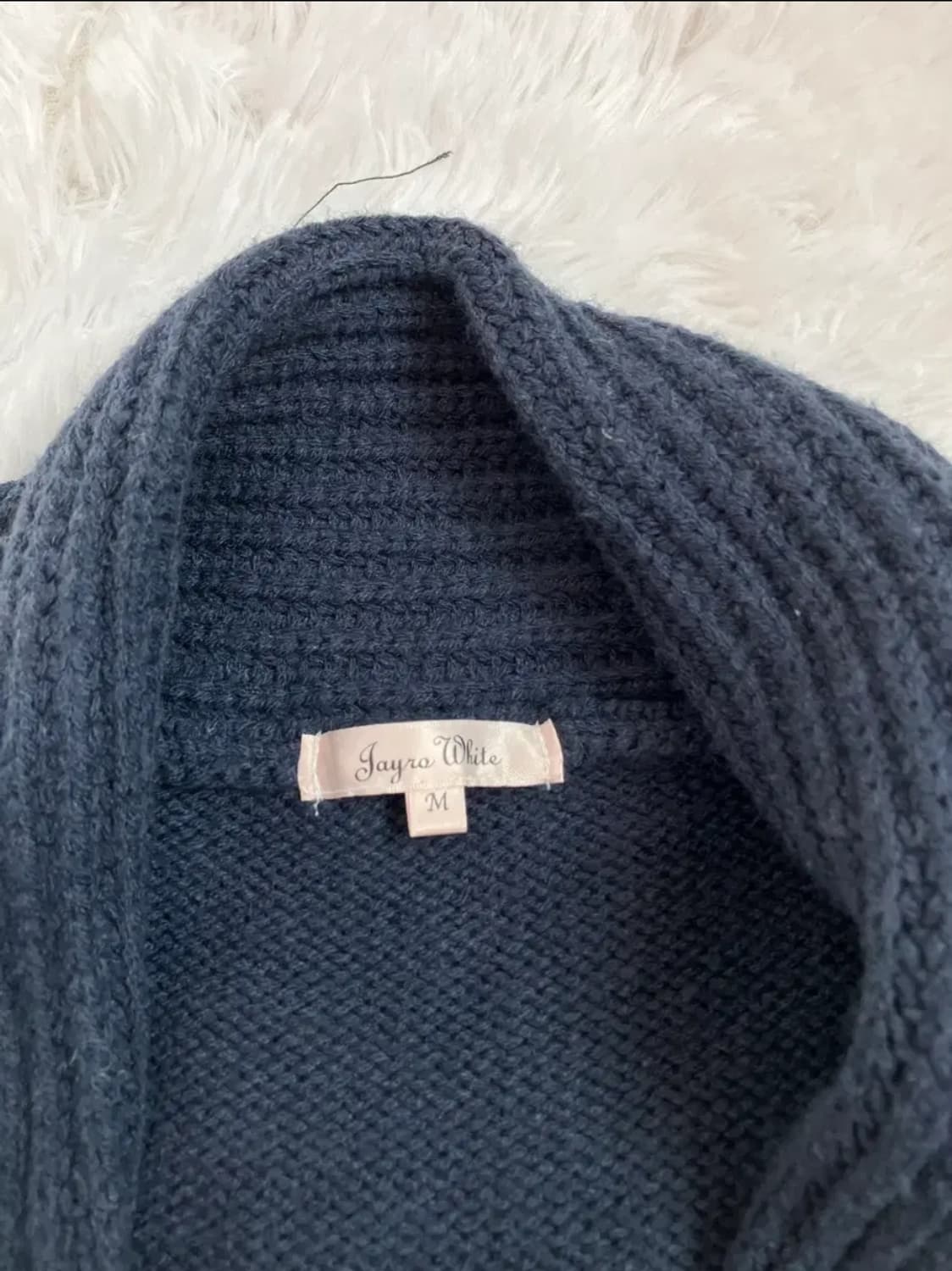 일본 빈티지 네이비 떡볶이 니트 가디건 모리걸 y2k 갸루 상품이미지2