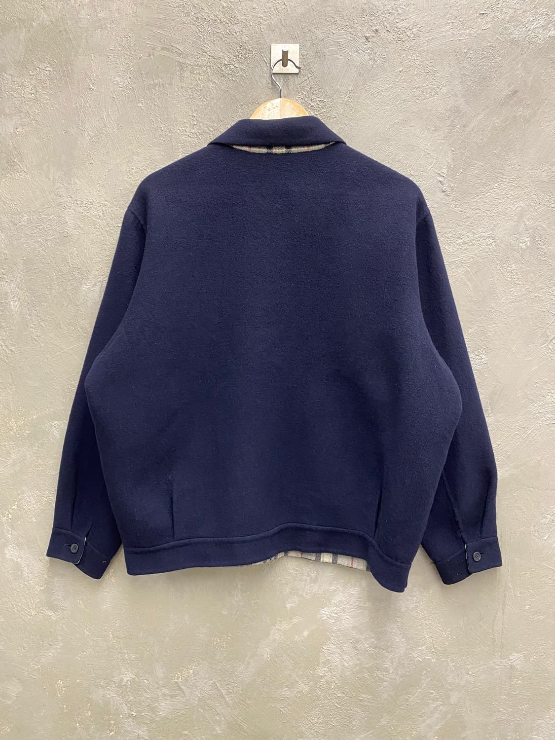 [100] 90s Lacoste 라코스테 네이비 울 블루종 자켓 상품이미지6