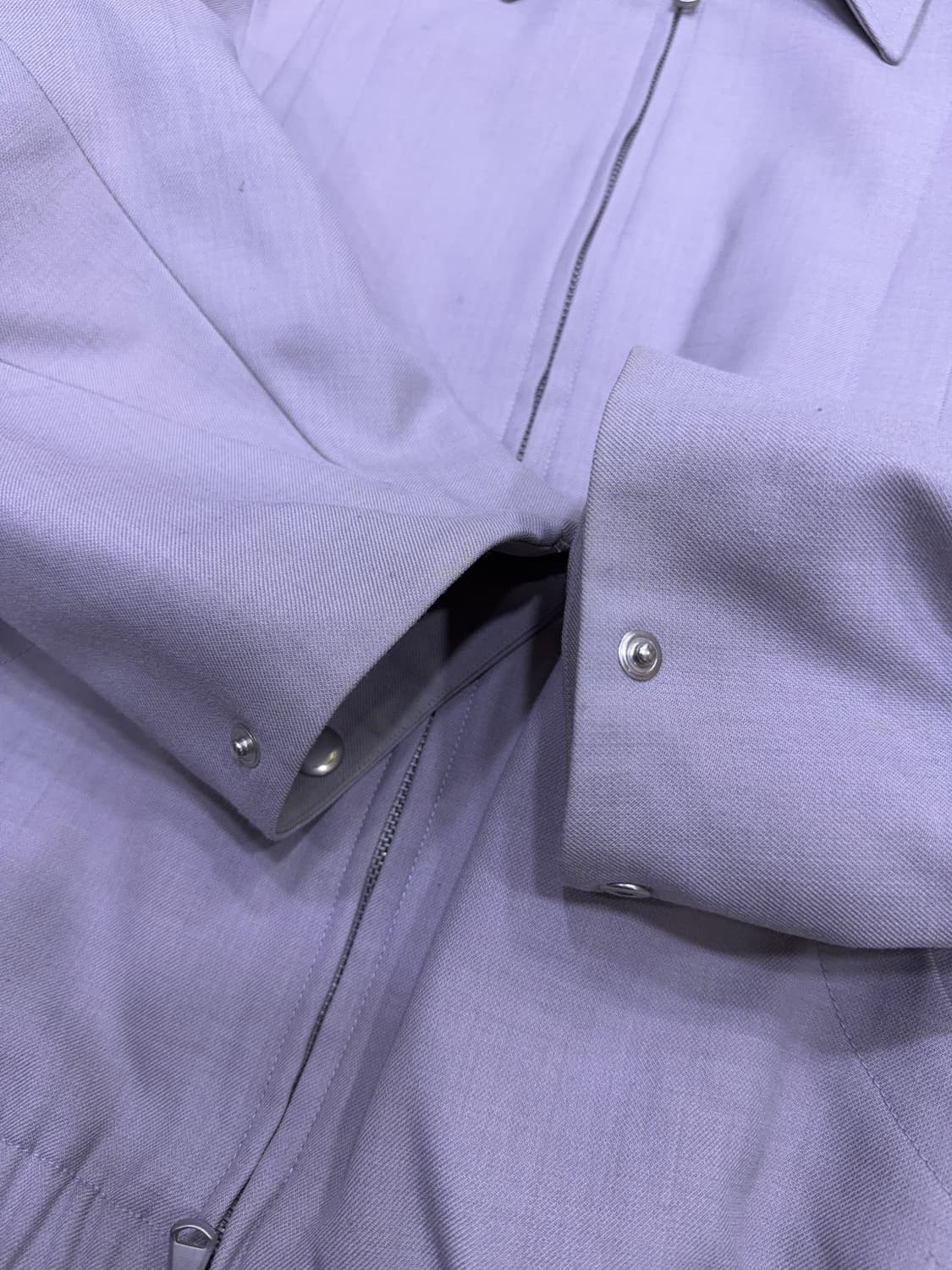 쿠어 울 절개라인 블루종 자켓 모카 그레이 M 상품이미지8