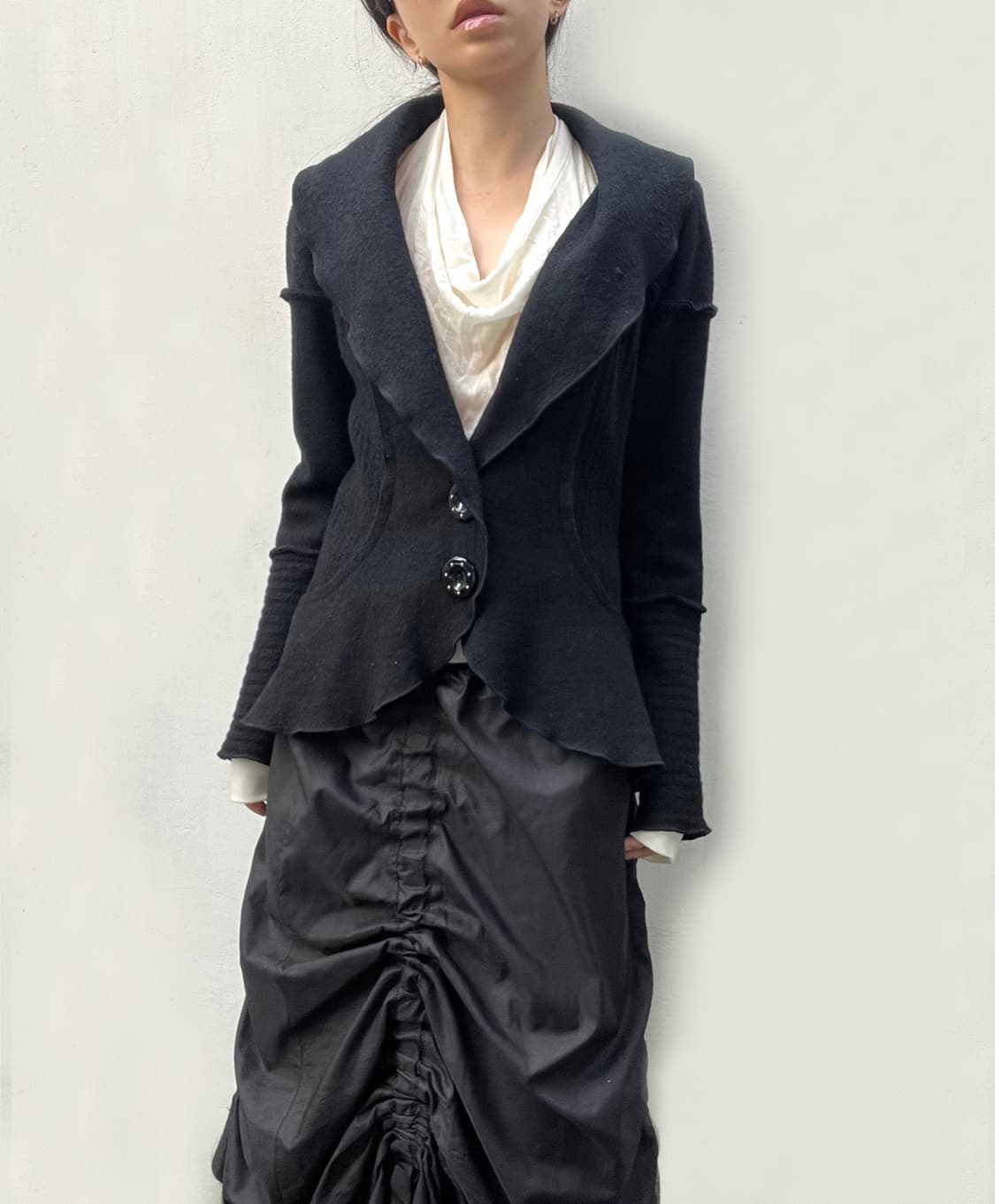 Hiroko koshino asymmetry coat 상품이미지3