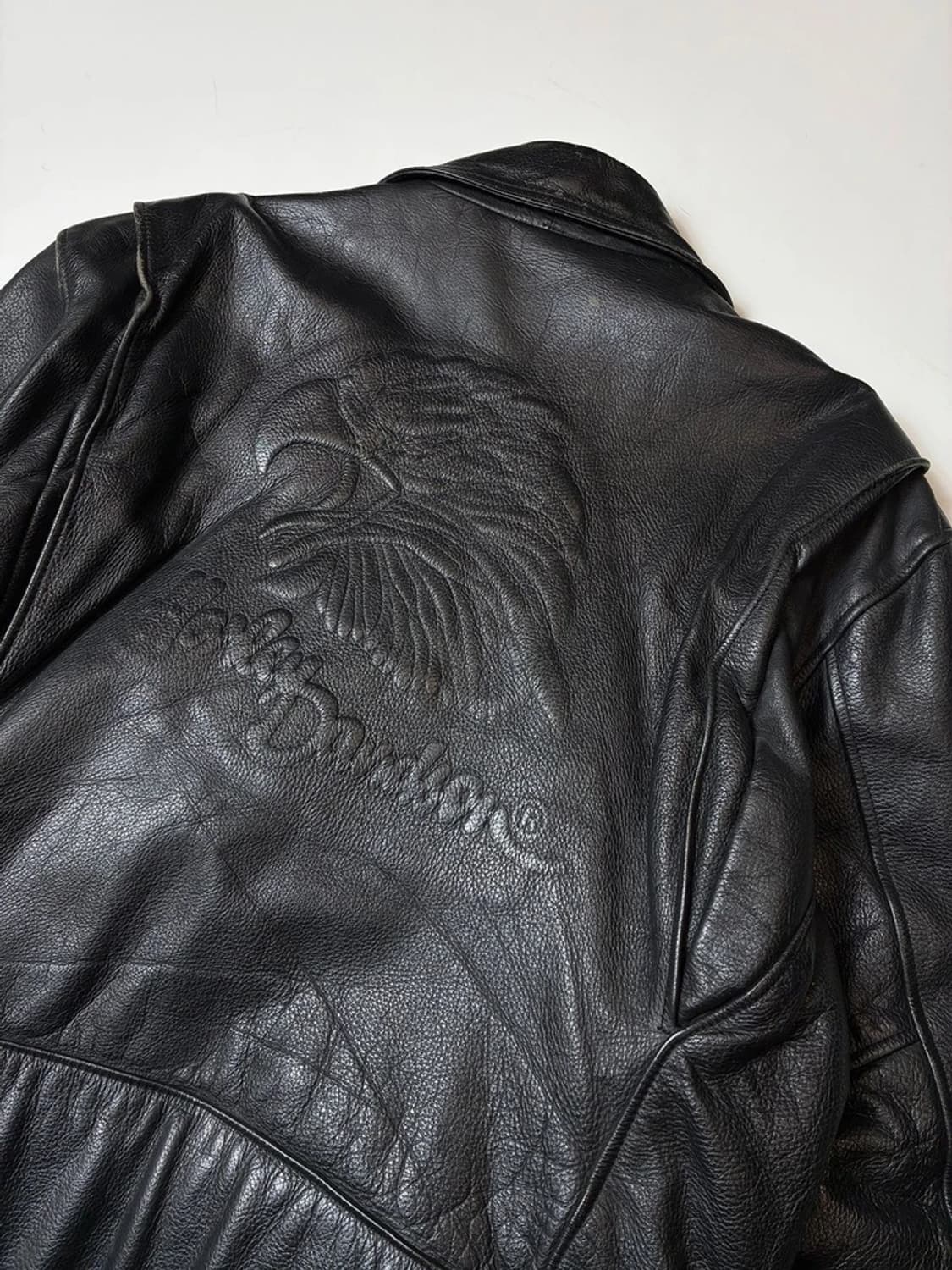 할리데이비슨 이글 엠보싱 로고 소가죽 자켓 PN9338 상품이미지7