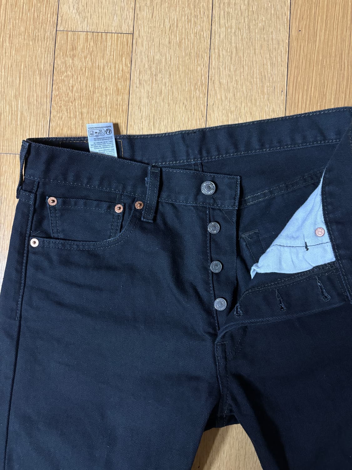 빈티지 리바이스 501 블랙 데님 팬츠 29 상품이미지2