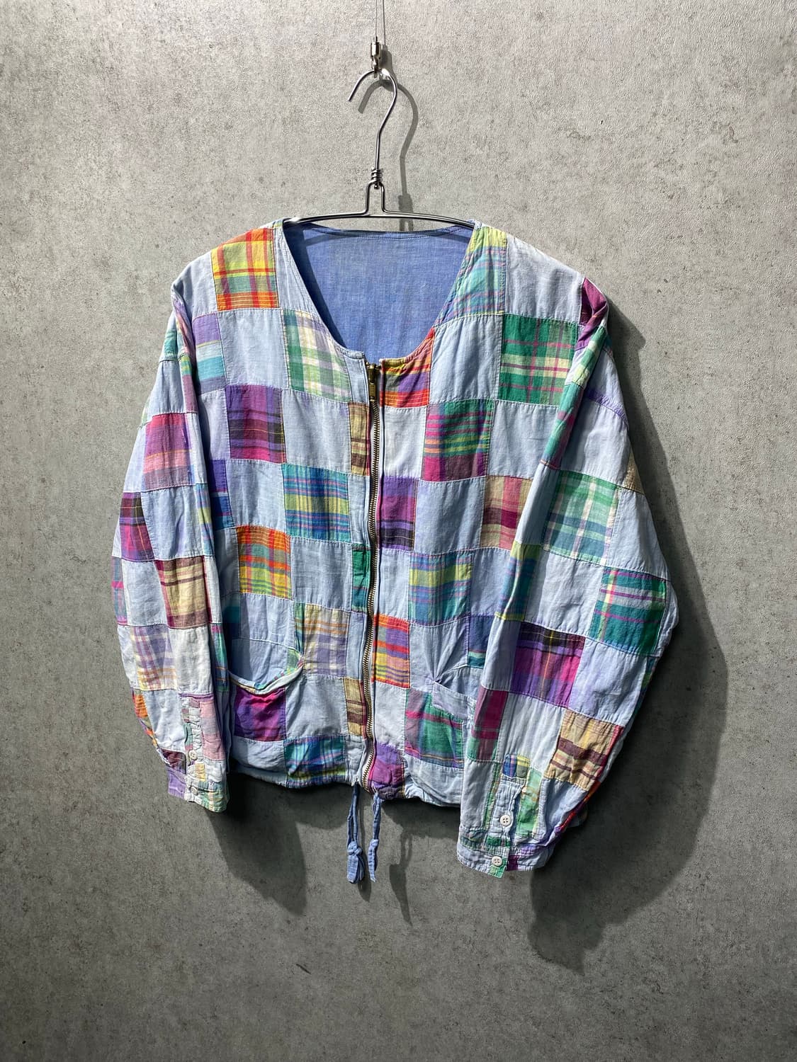 [F] Japanese Vintage 리버서블 패치워크 집업 셔츠 상품이미지1