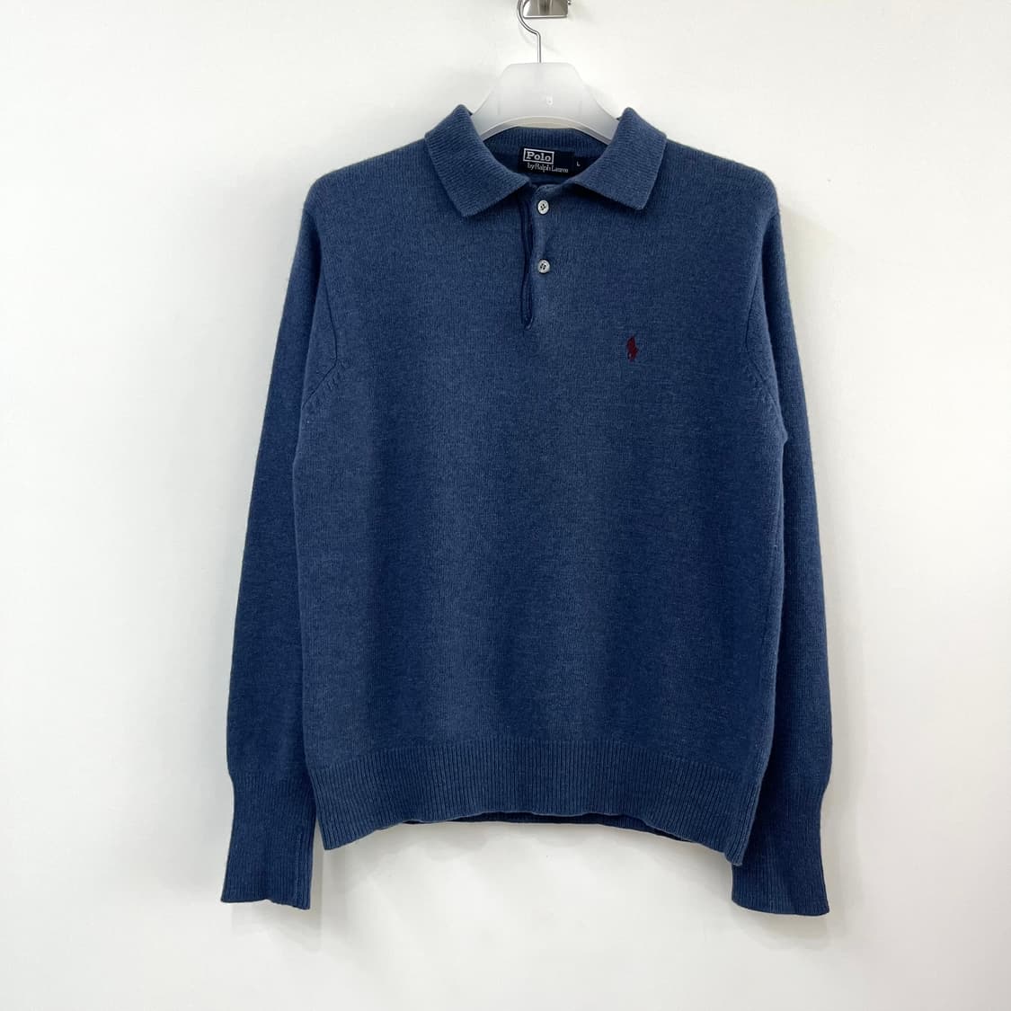 폴로 랄프로렌 버건디 포니 소라 램스울 카라 니트 상품이미지2