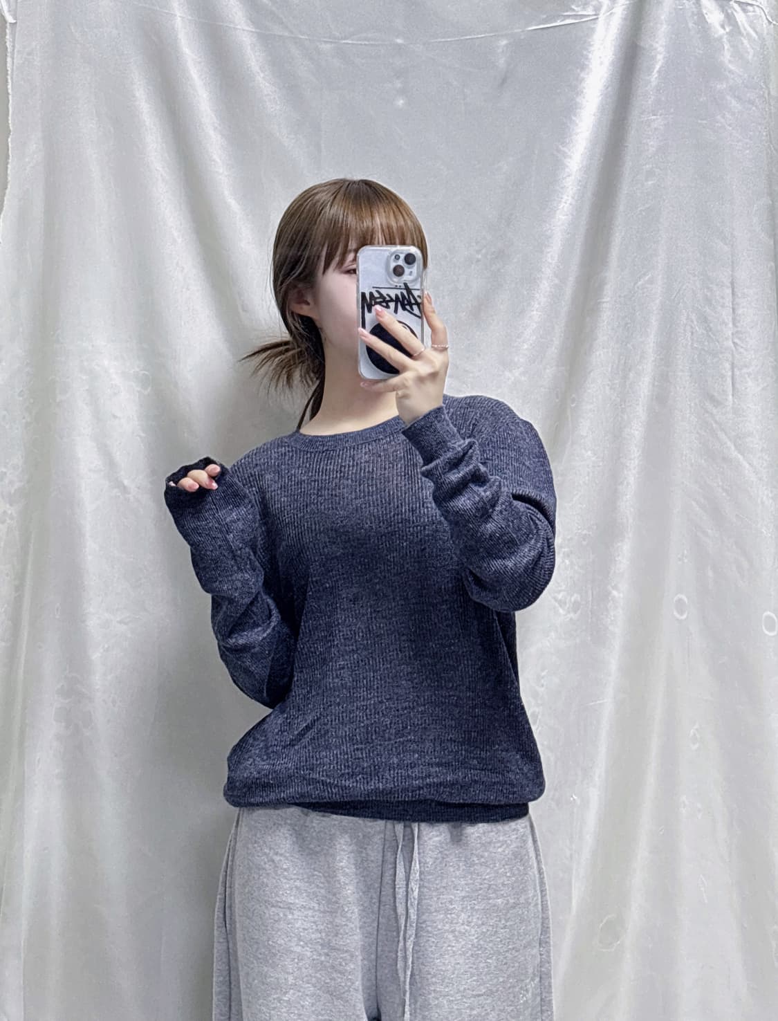 A.P.C 아페쎄 그런지 오버핏 라운드 니트  상품이미지1