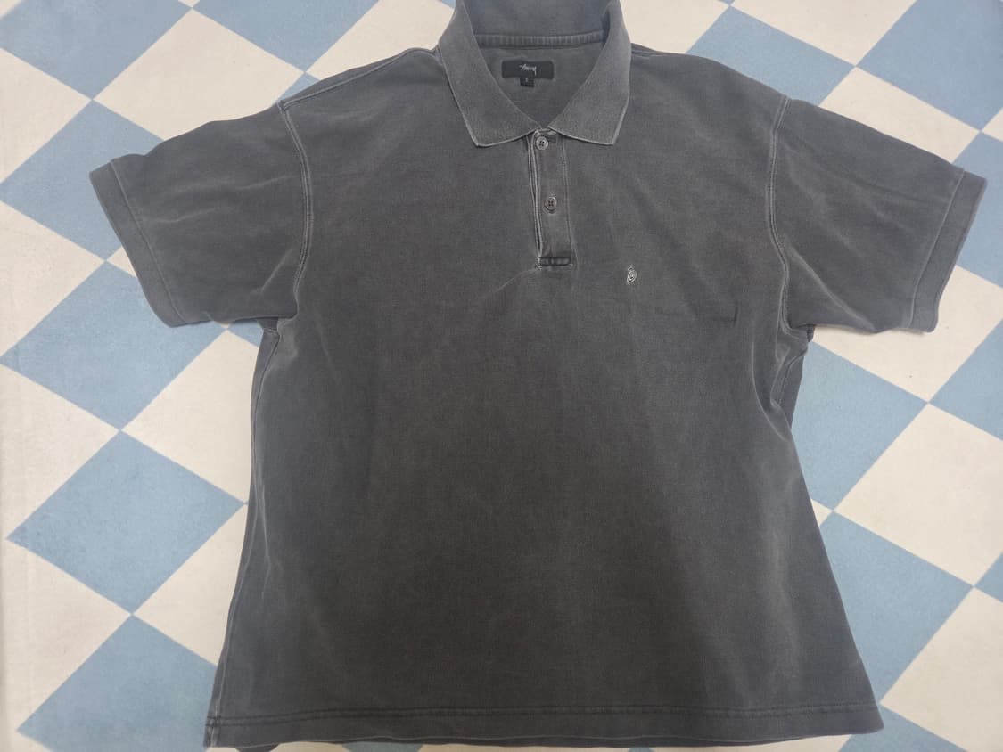 stussy 스투시 피그 다이드 워싱 폴로 polo 카라티 상품이미지5