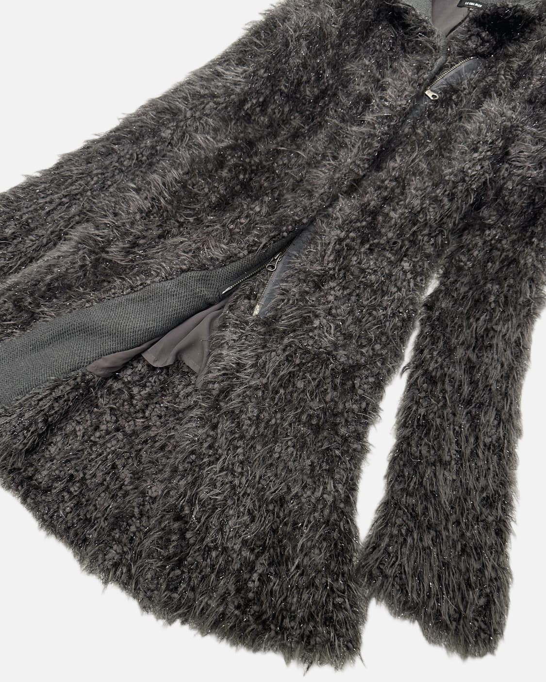 grunge texture hairy coat 상품이미지3