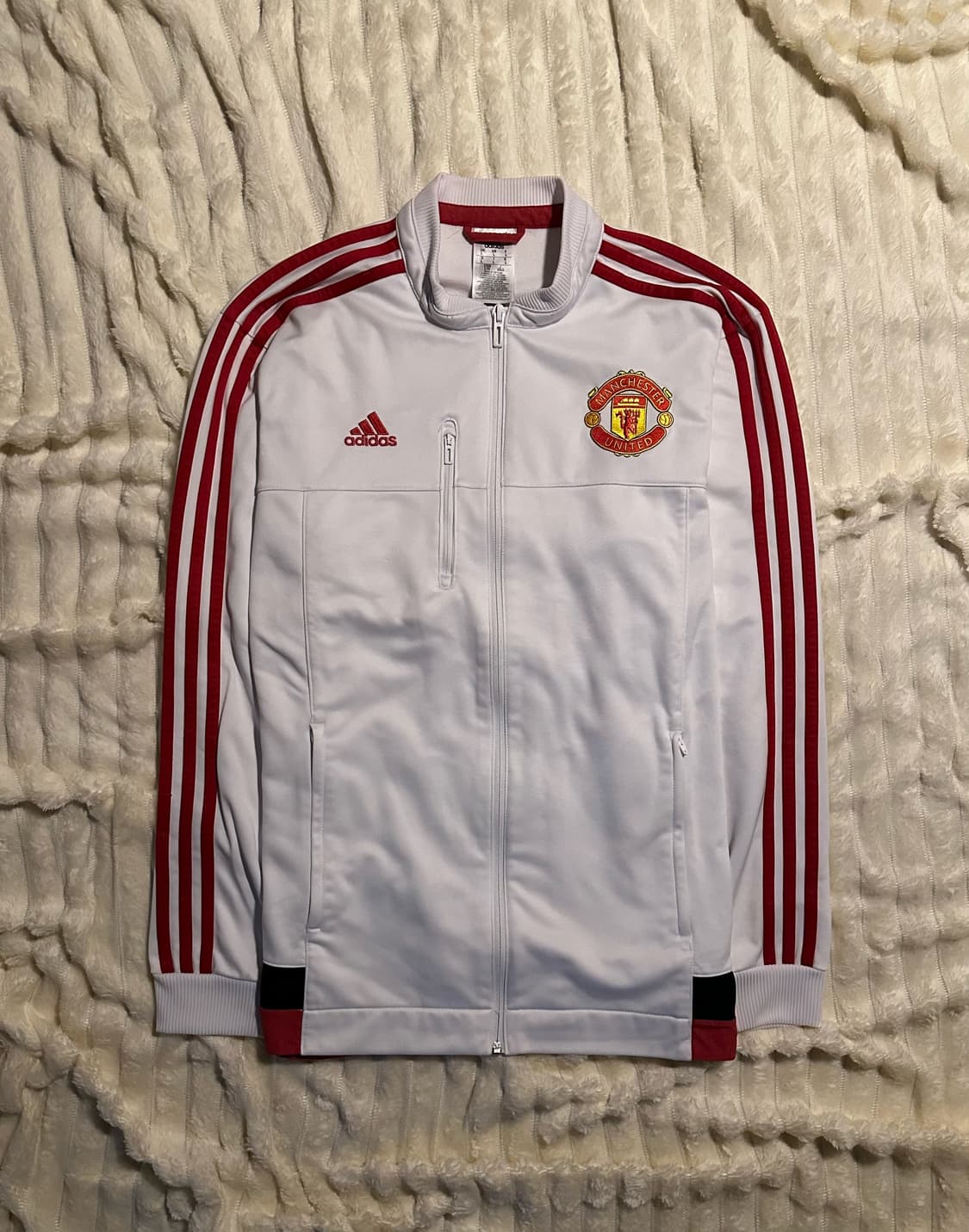 아디다스 맨유 져지 흰빨 L 상품이미지1