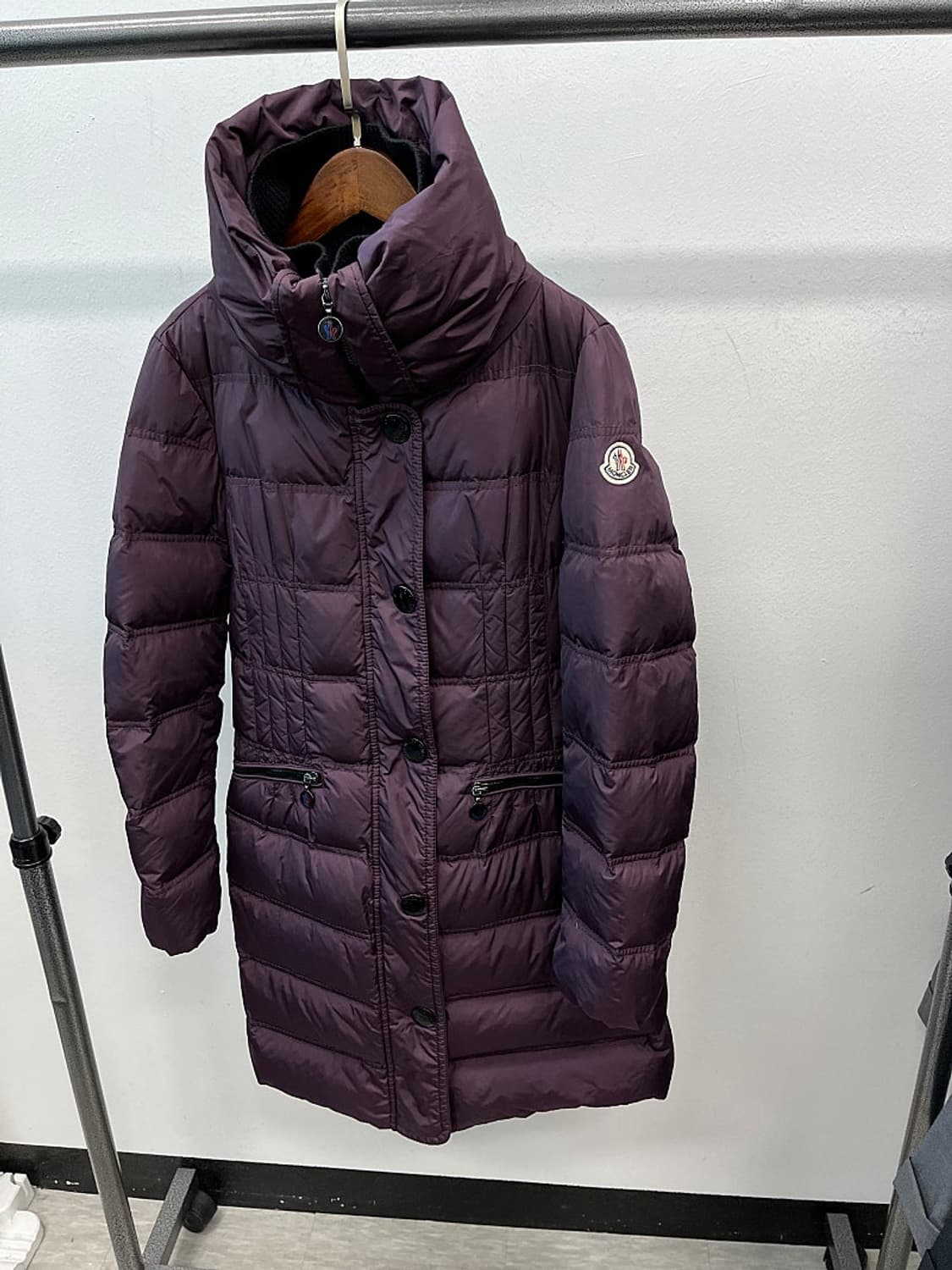 여) 몽클레어 하이넥 퍼플 롱패딩  상품이미지1