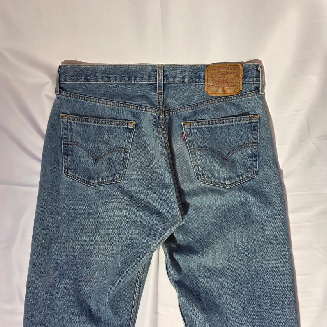 [W36L32]90's USA 리바이스 501 데님 팬츠 상품이미지8