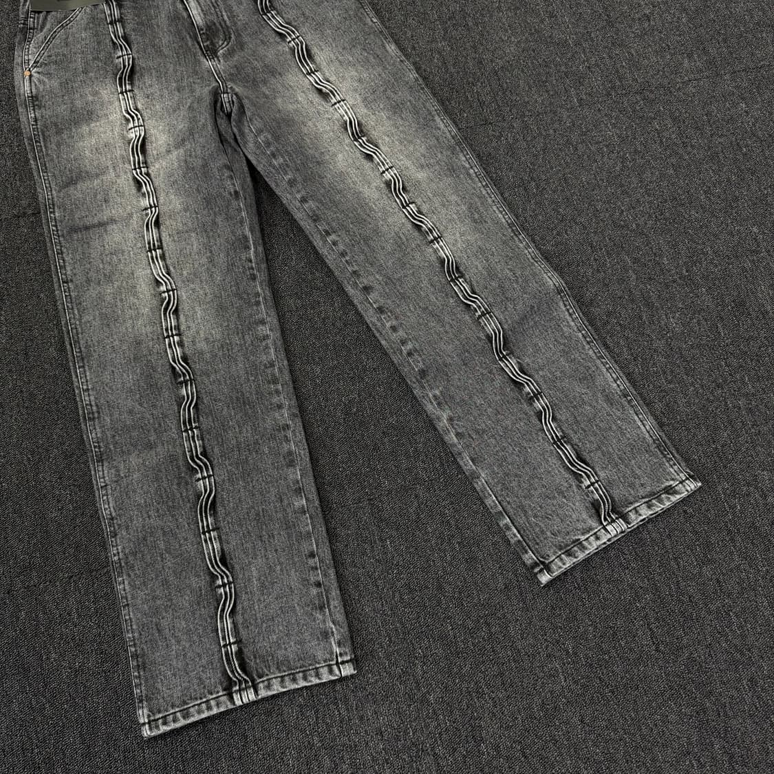 앤더슨벨 웨이브 와이드 레그진 상품이미지3