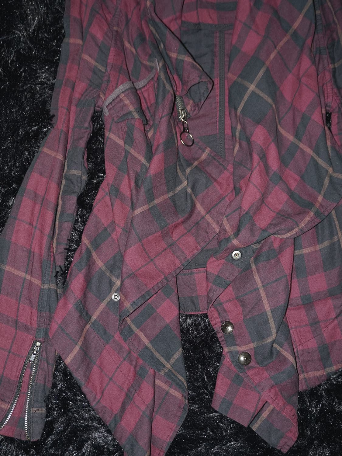 (diesel) diagonal check punk jacket  상품이미지5