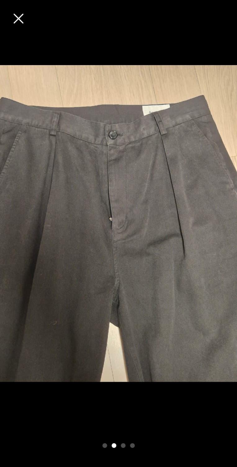 원턱치노팬츠 아트이프액츠 페이디드블랙 상품이미지2