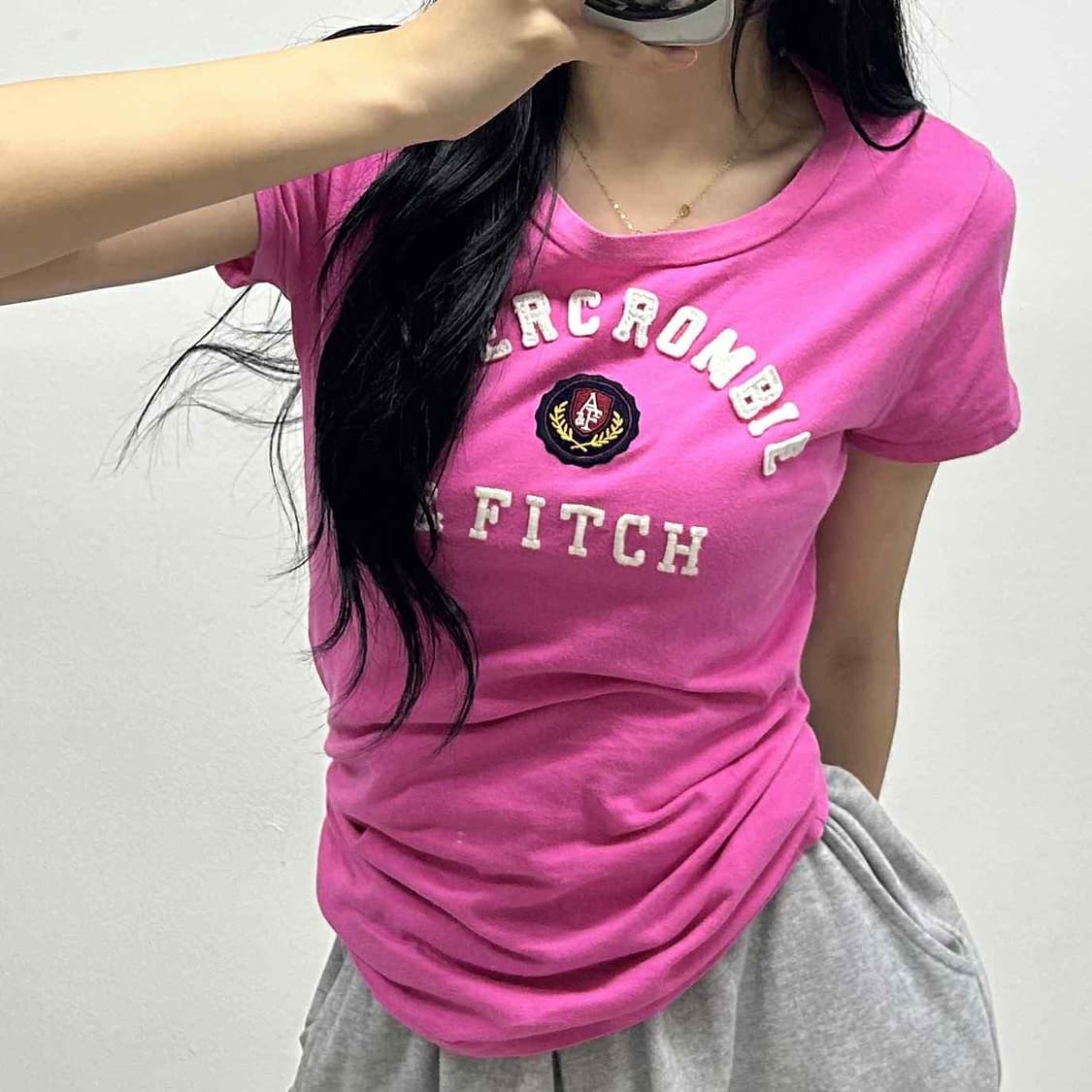 아베크롬비 y2k 여리핏 반팔 티셔츠(M) 상품이미지1