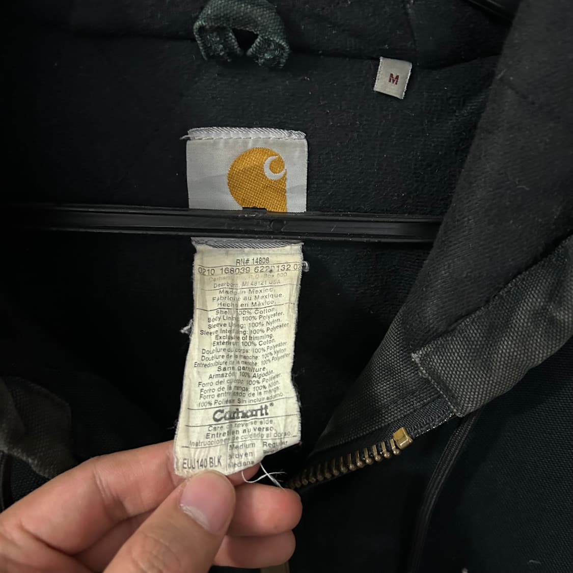  (M) 칼하트 j140 블랙 액티브 자켓  상품이미지7