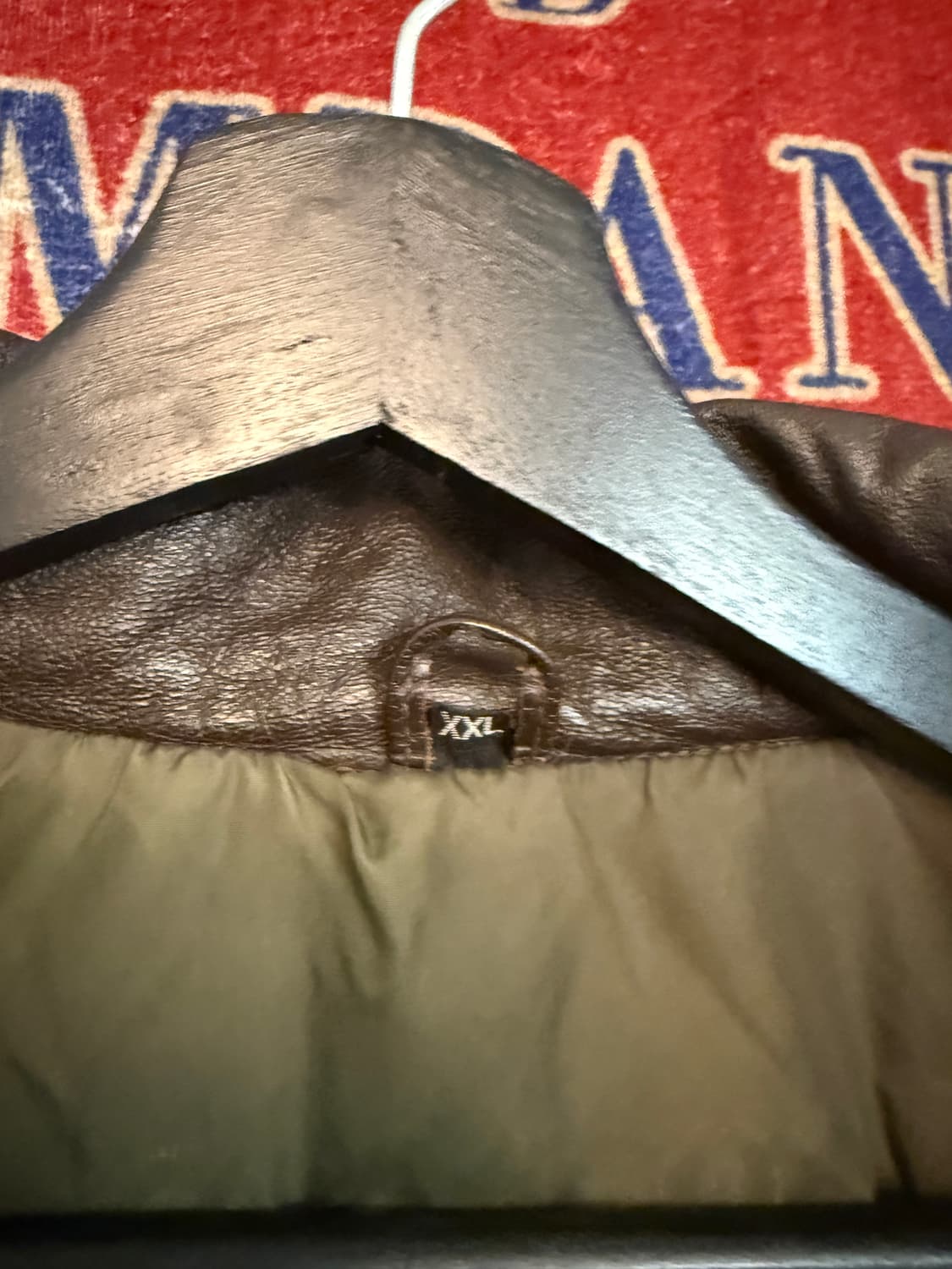 90년대 Leather Duckdown Parka XXL 상품이미지4